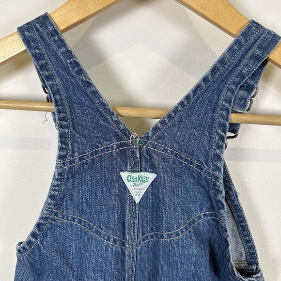 Oshkosh Bgosh Denim Overalls Vestbak Size 18 Months Jean Farm Carpenter Cotton - Picture 6 of 14